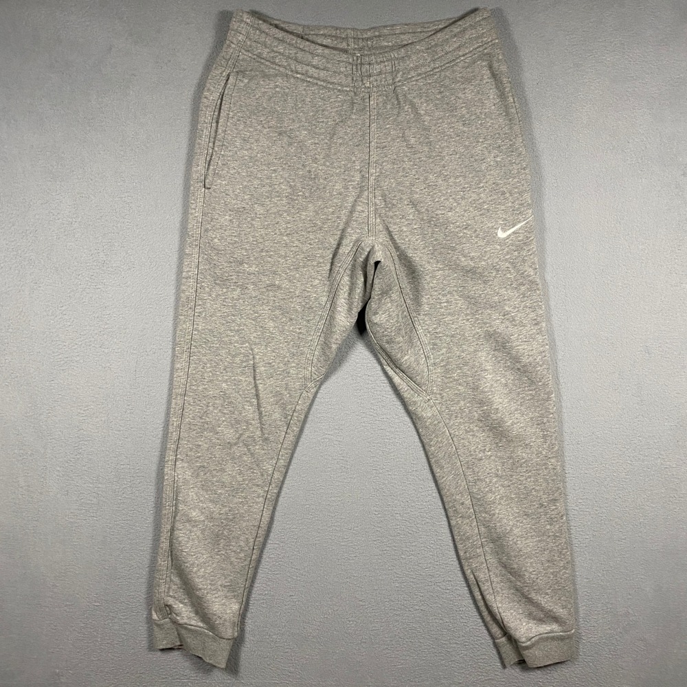 Nike Joggers Mens Medium Grey Club Fleece Sweatpants 716830-063